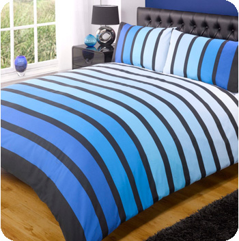Finest Homewares Kingsize Soho Duvet Set - Blue