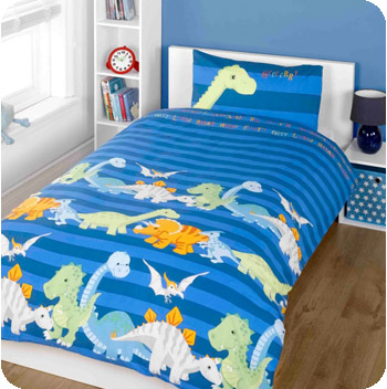 Studio Kids Single Dinosaur Duvet Cover - Blue